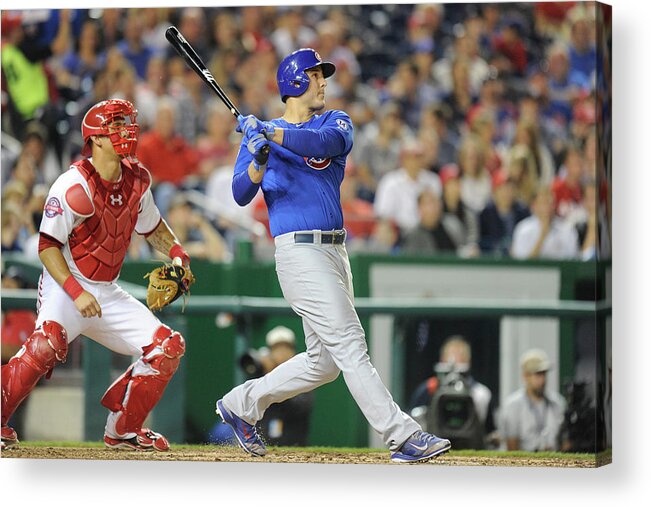 People Acrylic Print featuring the photograph Anthony Rizzo by Mitchell Layton