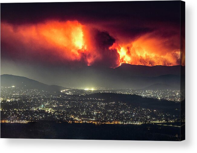 Orroral Bushfires Acrylic Print featuring the photograph Apocalypse by Ari Rex