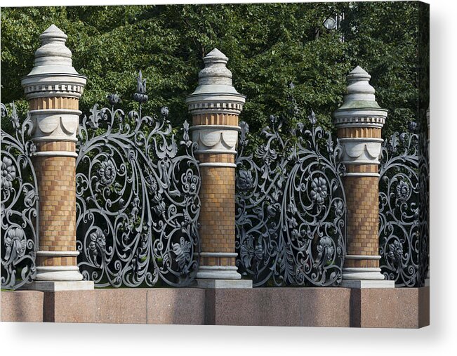Architectural Feature Acrylic Print featuring the photograph Architectural detail in Russia by Fotosearch