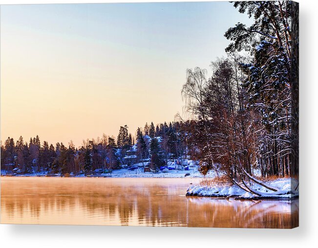 Fantasy Acrylic Print featuring the photograph Arctic morning by Alexander Farnsworth