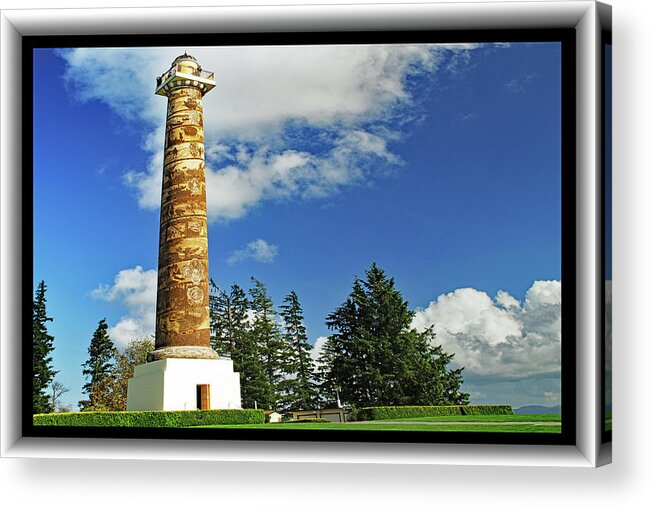 Astoria Acrylic Print featuring the photograph Astoria Column by Richard Risely
