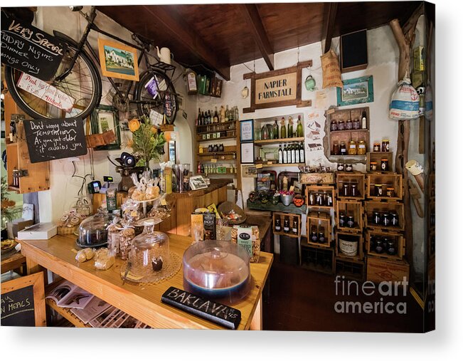 Inside Acrylic Print featuring the photograph At The Napier Farmstall by Eva Lechner