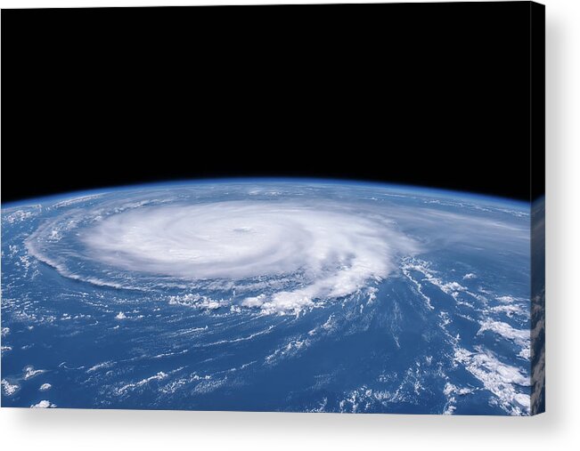 Background Acrylic Print featuring the photograph Atlantic Hurricane by Mango Art