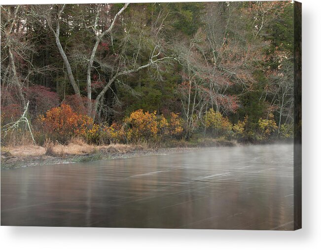 Nature Acrylic Print featuring the photograph Autumn At Wading River by Kristia Adams