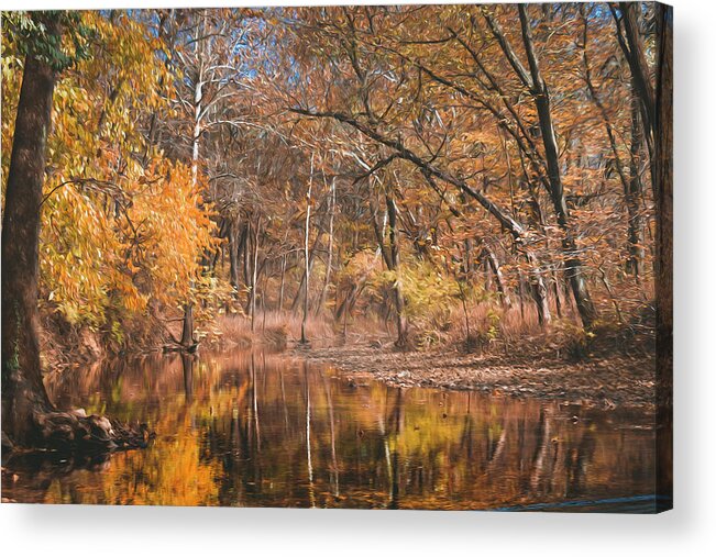 Fall Acrylic Print featuring the photograph Autumn in the Ozarks by Allin Sorenson