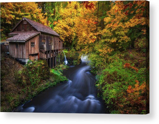Fall Acrylic Print featuring the photograph Autumn Mill by Darren White