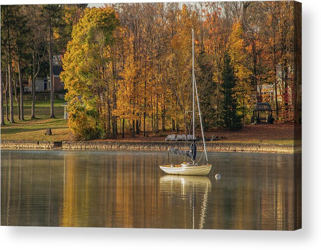 Lake Acrylic Print featuring the photograph Autumn on the Lake by Rod Best