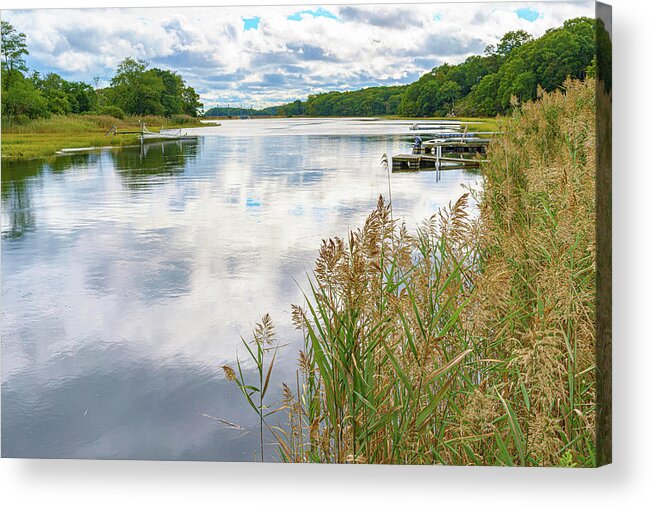 Scenic Acrylic Print featuring the photograph Backwater Reflections by Marianne Campolongo