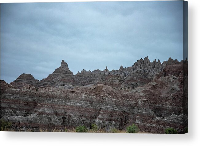  Acrylic Print featuring the photograph Badlands 16 by Wendy Carrington
