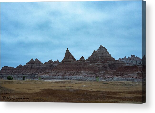  Acrylic Print featuring the photograph Badlands 5 by Wendy Carrington