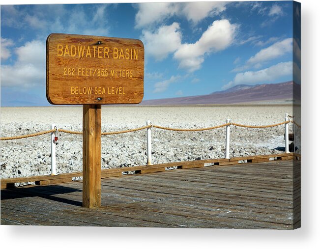 Badwater Acrylic Print featuring the photograph Badwater II by Ricky Barnard