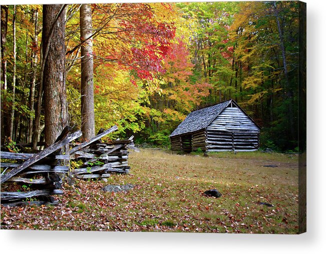  Appalachians Acrylic Print featuring the photograph Bales Barn by Lana Trussell