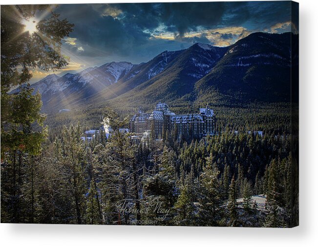Alberta Acrylic Print featuring the photograph Banff Springs by Thomas Nay