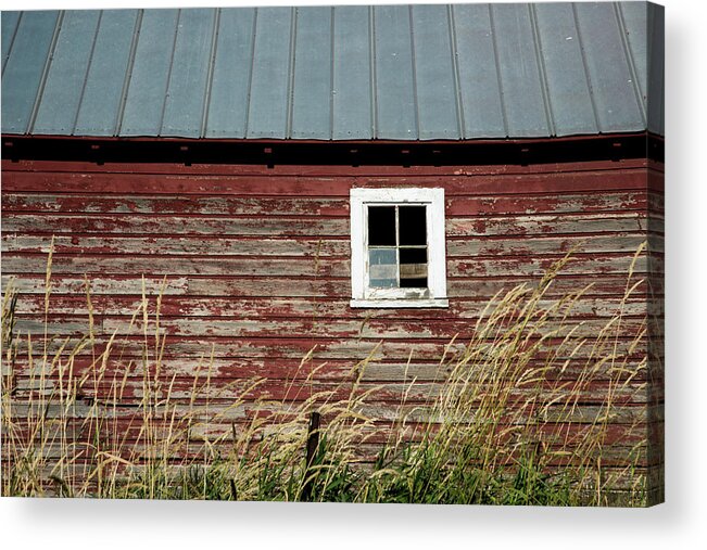 Farm Acrylic Print featuring the photograph Barn Window by Connie Carr