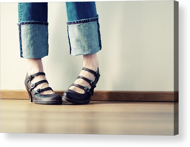 Problems Acrylic Print featuring the photograph Bashful Feet by Michael Avina