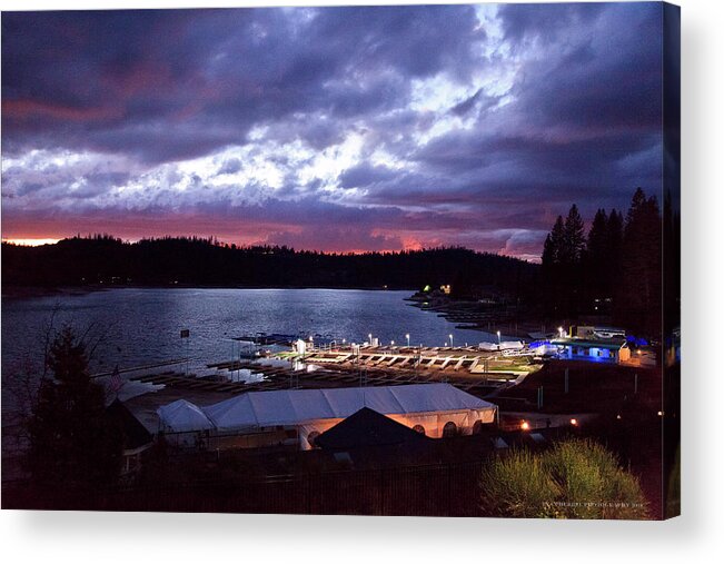 Lake Acrylic Print featuring the photograph Bass Lake Spring Storm by Ryan Huebel