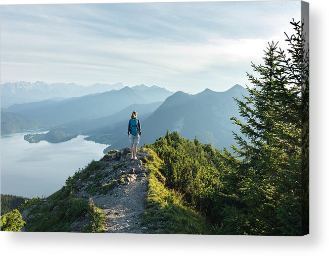 Tranquility Acrylic Print featuring the photograph Bayerische Alpen - Herzogstand by Christoph Wagner