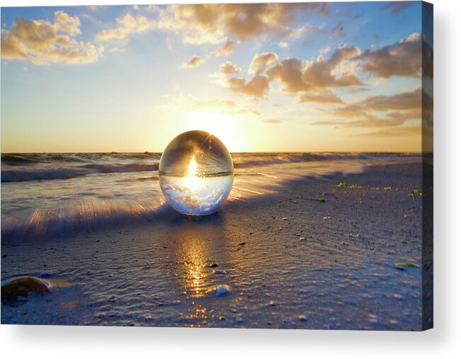 South Florida Acrylic Print featuring the photograph Beach Ball by Nunweiler Photography