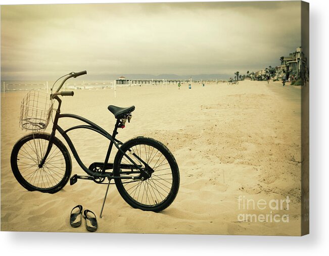 Bicycle Acrylic Print featuring the photograph Beach Bike by Stella Levi