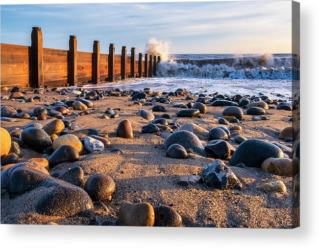 Beach Scene Acrylic Print featuring the photograph Beach Scene, Withernsea, East Yorkshire Coast by Tim Hill