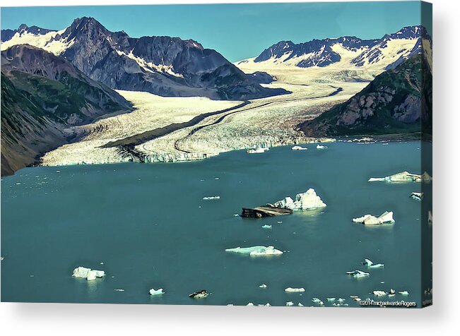  Acrylic Print featuring the photograph Bear Glacier Kenai Fjords National Park Alaska by Michael W Rogers