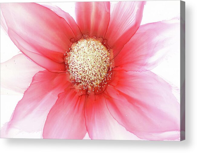 Floral Acrylic Print featuring the painting Beginnings by Kimberly Deene Langlois