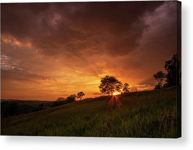 Trexler Acrylic Print featuring the photograph Below the Horizon Natural Colors by Jason Fink