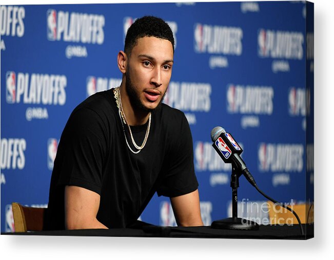 Playoffs Acrylic Print featuring the photograph Ben Simmons by Brian Babineau