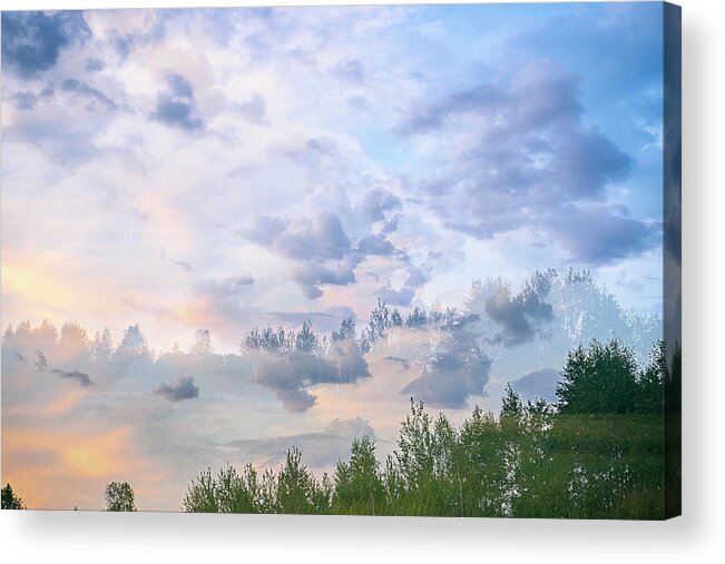 Nature Acrylic Print featuring the photograph Beyond The Sky st. 3 by Andrii Maykovskyi