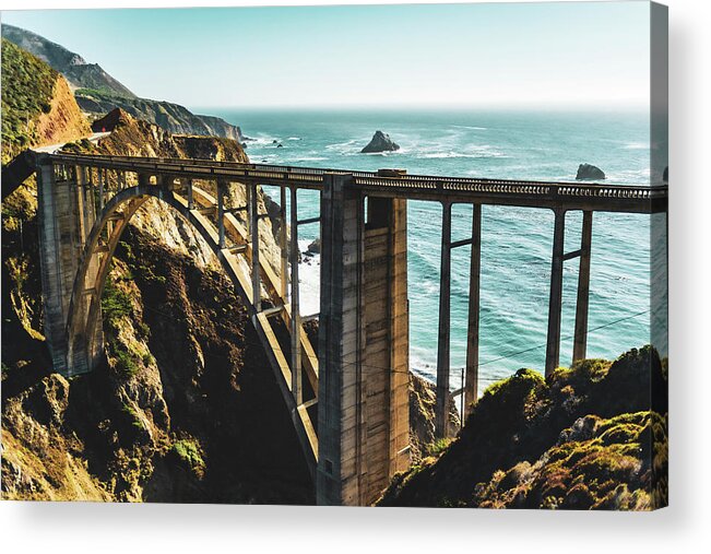  Acrylic Print featuring the photograph Bixby Creek Bridge on HWY 1 by Local Snaps Photography