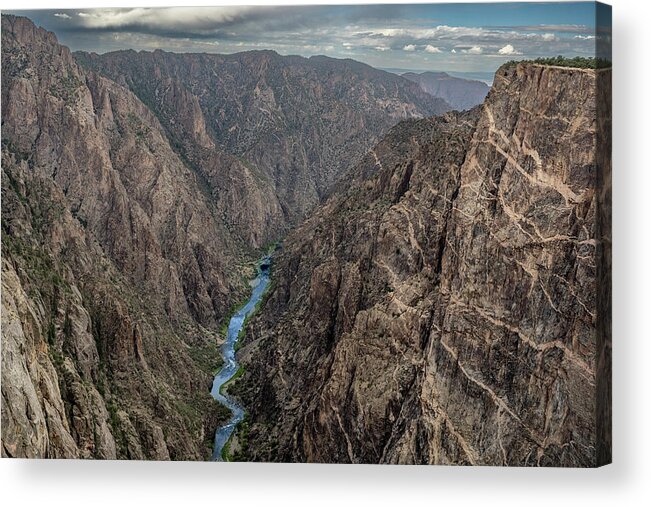 Black Canyon Of The Gunnison Acrylic Print featuring the photograph Black Canyon of the Gunnison by George Buxbaum