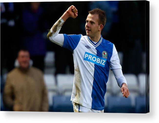 Blackburn Acrylic Print featuring the photograph Blackburn Rovers v Charlton Athletic - npower Championship by Paul Thomas