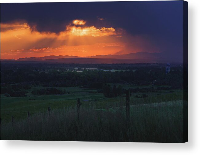 Clouds Acrylic Print featuring the photograph Bozeman Glory by Nisah Cheatham