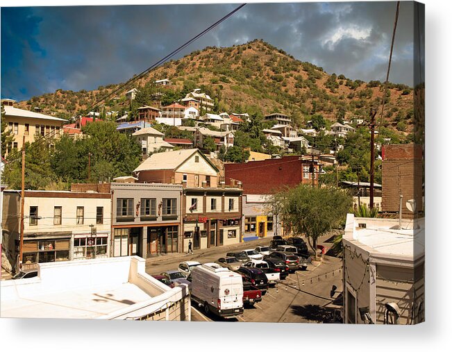 Brewery Ave Acrylic Print featuring the photograph Brewery Ave Bisbee by Chris Smith