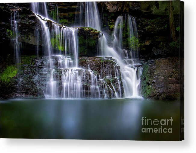 Brush Creek Falls Acrylic Print featuring the photograph Brush Creek Falls II by Shelia Hunt