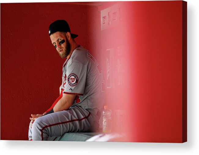 American League Baseball Acrylic Print featuring the photograph Bryce Harper by Christian Petersen