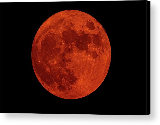 Buck Moon Acrylic Print featuring the photograph Buck Moon Rising by Jack Peterson