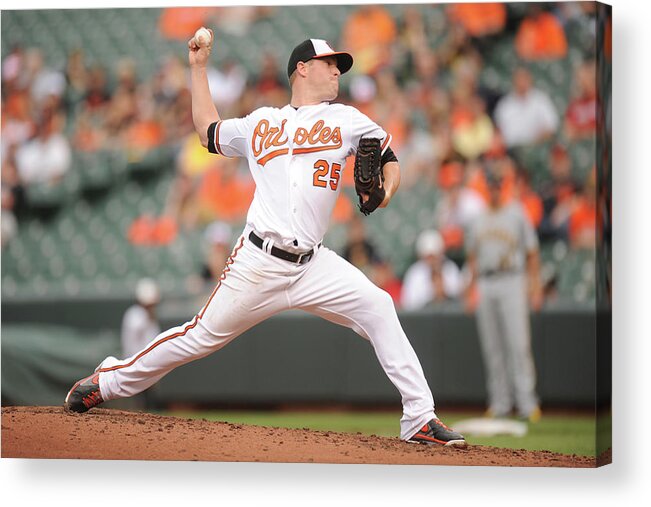 Second Inning Acrylic Print featuring the photograph Bud Norris by Mitchell Layton