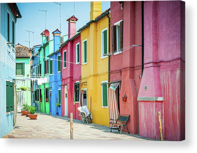 Venice Acrylic Print featuring the photograph Burano by Marla Brown