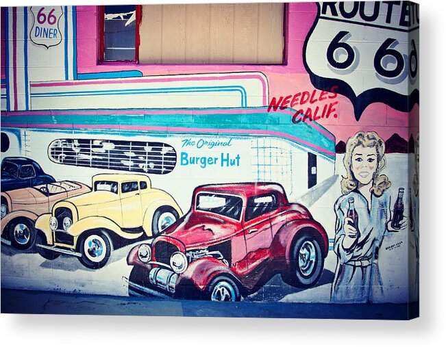 Mural Acrylic Print featuring the photograph Burger Hut by Tatiana Travelways
