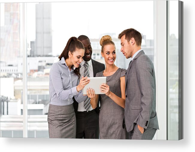 Corporate Business Acrylic Print featuring the photograph Business people by Izusek
