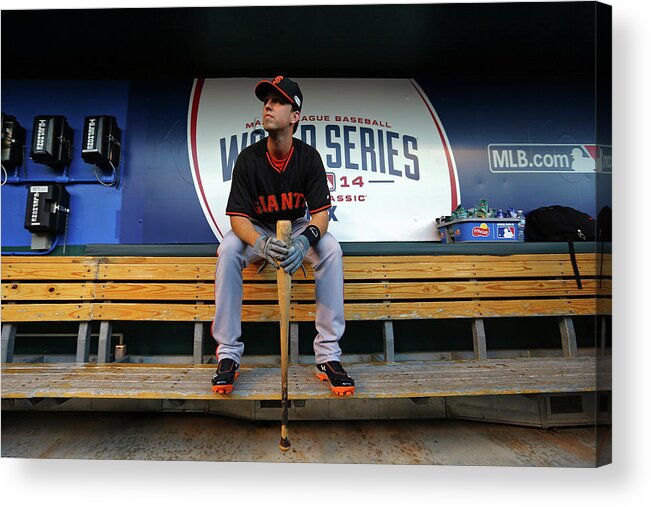 Game Two Acrylic Print featuring the photograph Buster Posey by Dilip Vishwanat