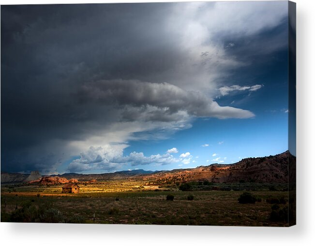 Utah Acrylic Print featuring the photograph Cabin in the Sun by Mark Gomez