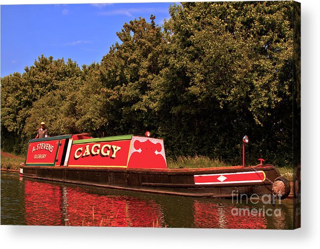 Work Acrylic Print featuring the photograph Caggy at Factory Locks by Stephen Melia
