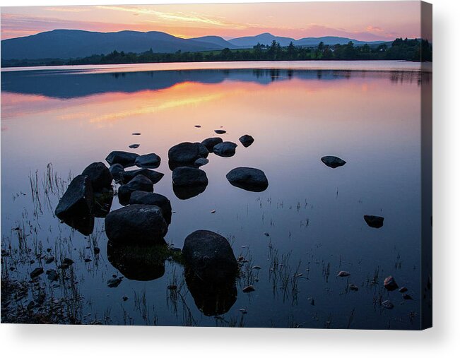 Donegal Acrylic Print featuring the photograph Calm - Gartan, Donegal by John Soffe