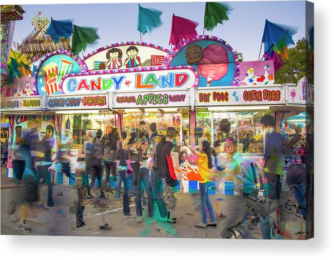 Candyland Acrylic Print featuring the photograph Candy Land by Alex Lapidus
