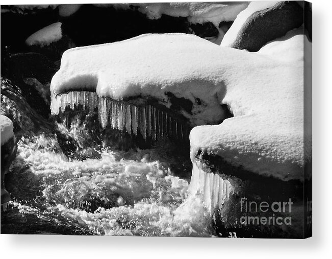 Icicles Acrylic Print featuring the photograph Carson River Chandelier by Brian Watt