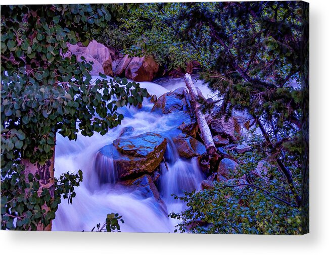 Cascade Acrylic Print featuring the photograph Cascade Falls, Buena Vista, Colorado by Tom Potter