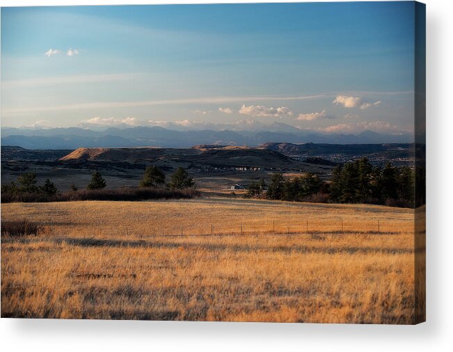 Co Acrylic Print featuring the photograph Castle Rock, CO by Doug Wittrock