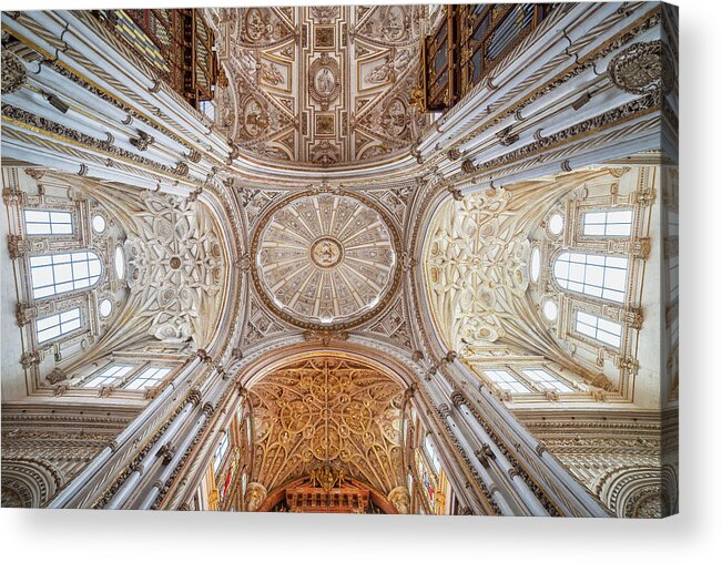 Mezquita Acrylic Print featuring the photograph Cathedral Mosque of Cordoba Interior by Artur Bogacki